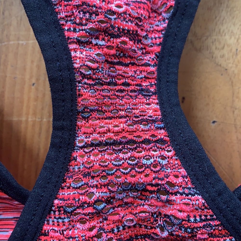 Victoria’s Secret PINK. Size small pink padded sports bra with mesh straps - Picture 4 of 4